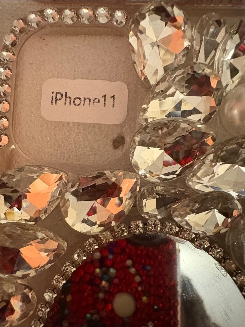 Rhinestone Bling Phone Case - Red, Blue, Green, Silver